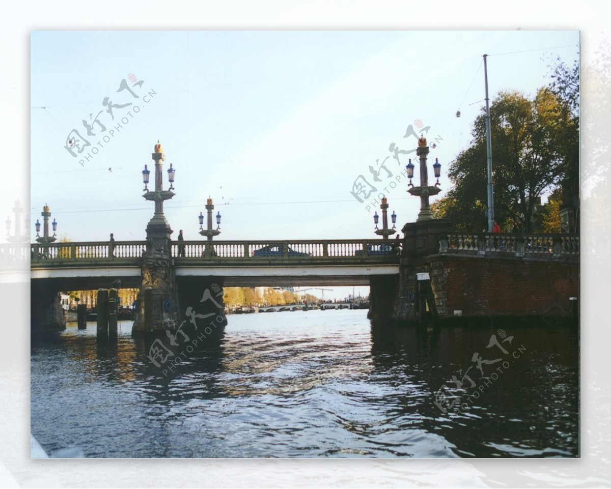 欧式桥景图片