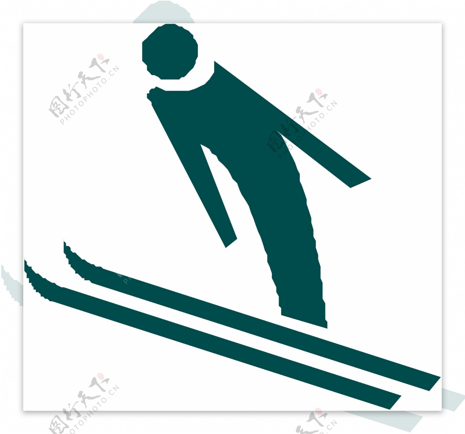 滑雪图标图片
