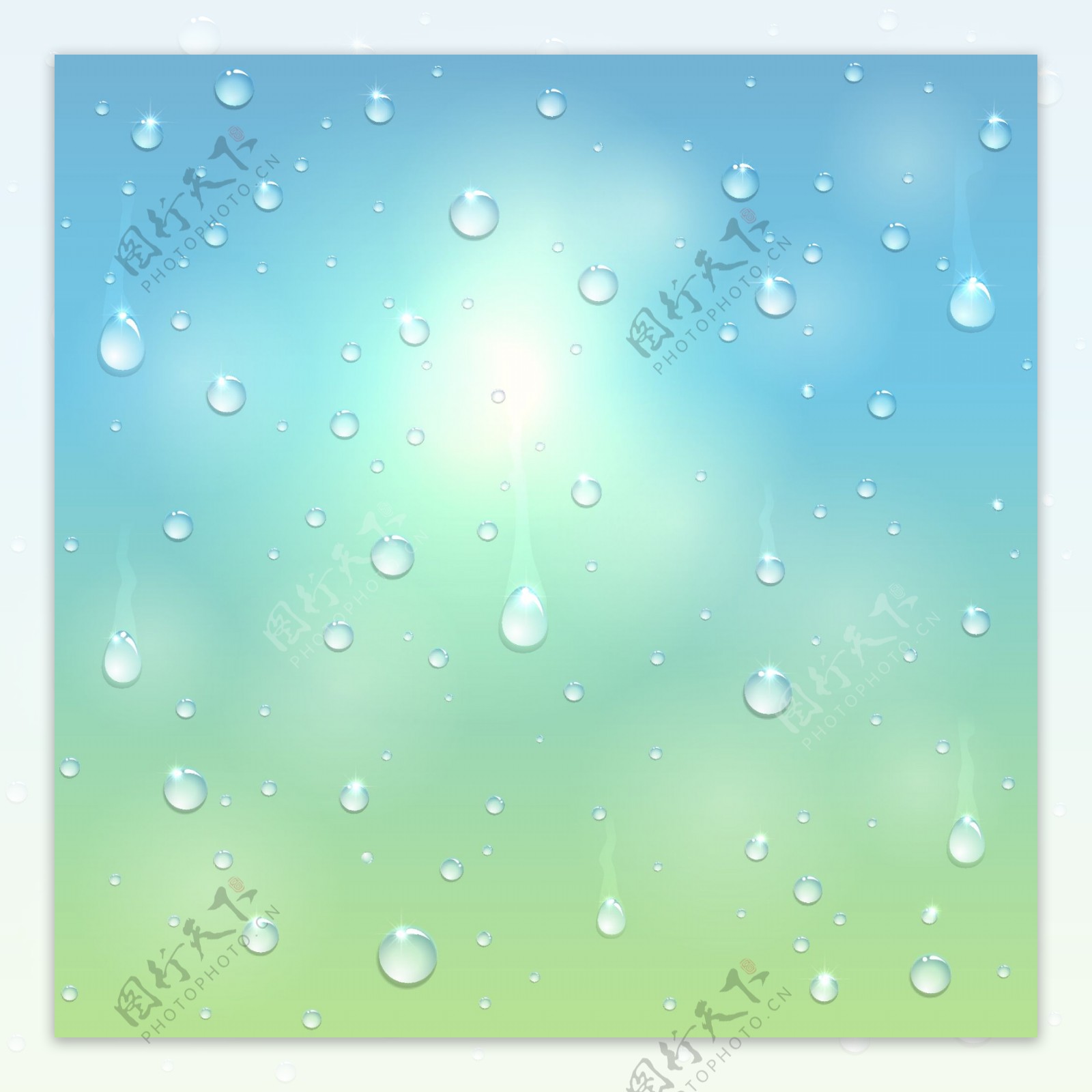 水珠水泡水滴背景图片