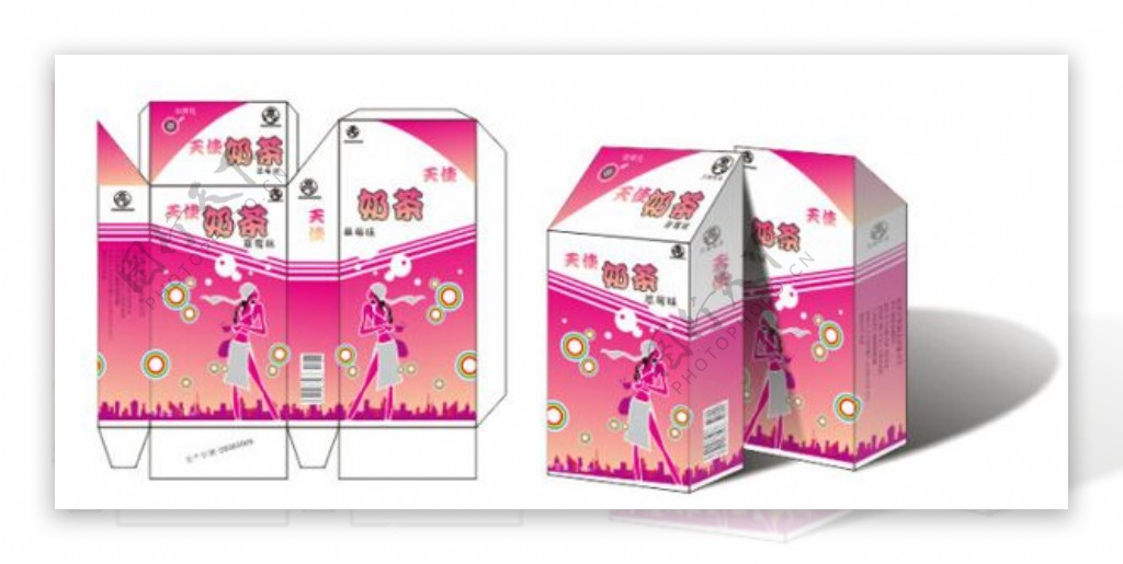 奶茶饮料包装设计