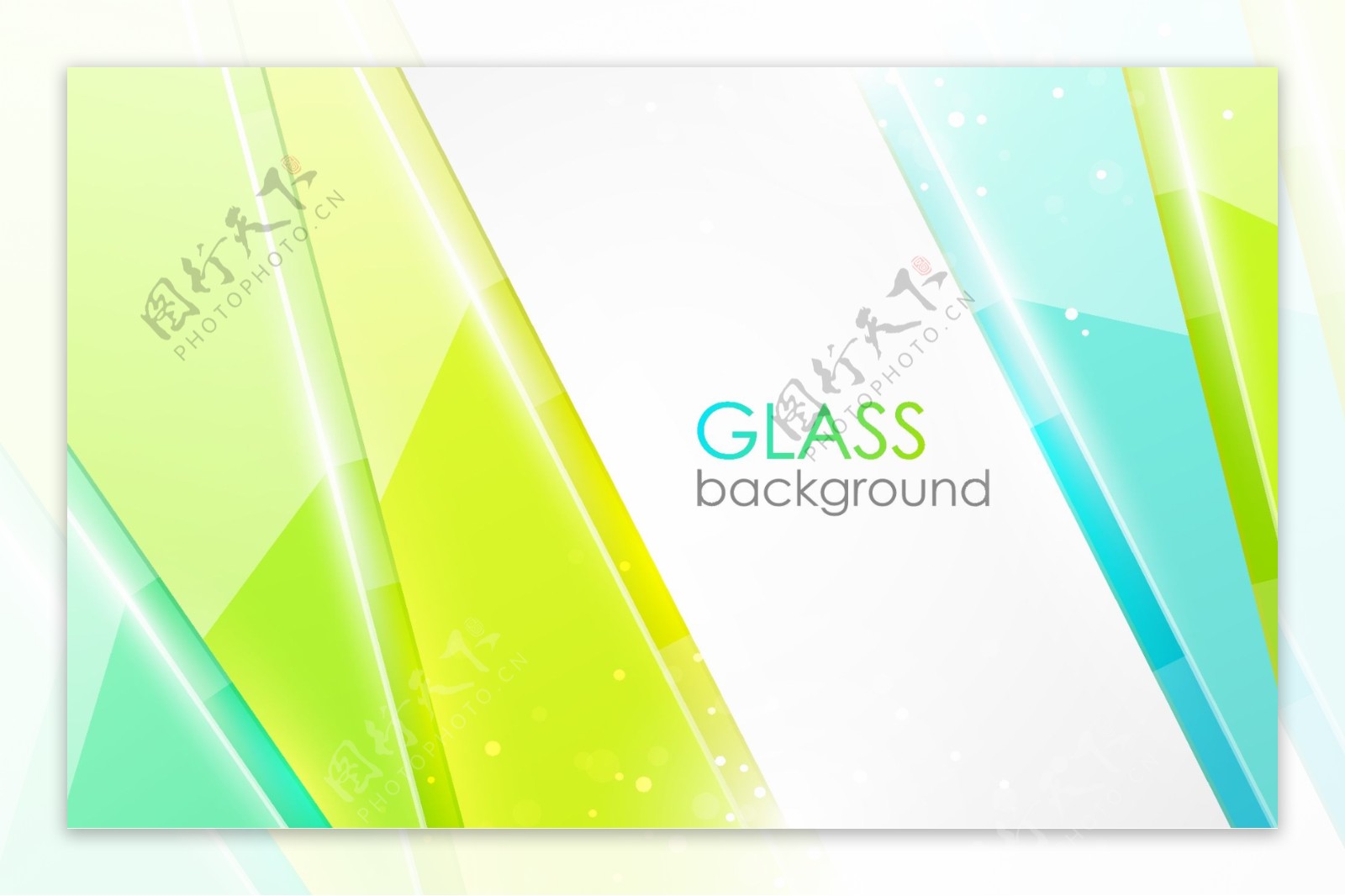 清新色彩晶莹玻璃背景矢量素材