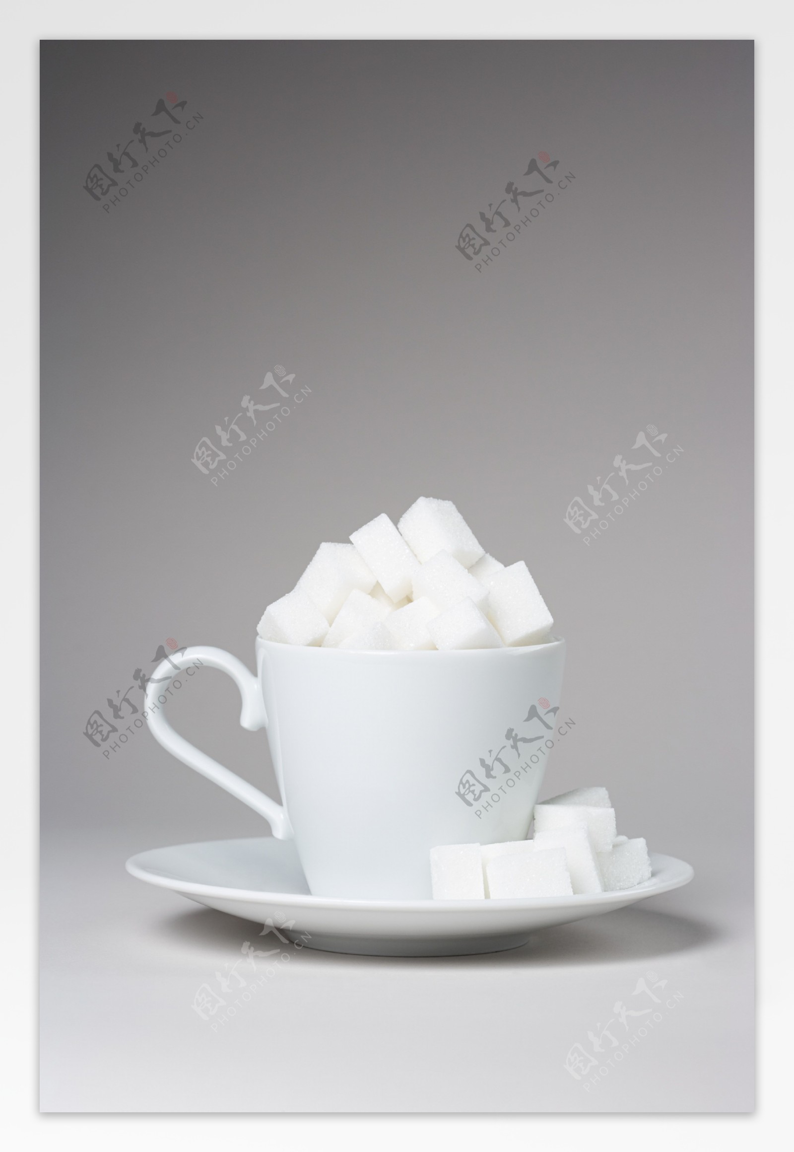 咖啡和糖块图片