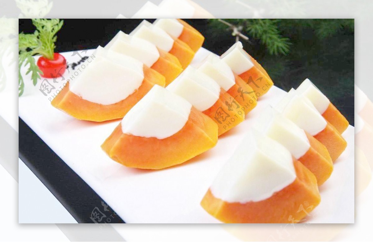 木瓜椰奶冻图片