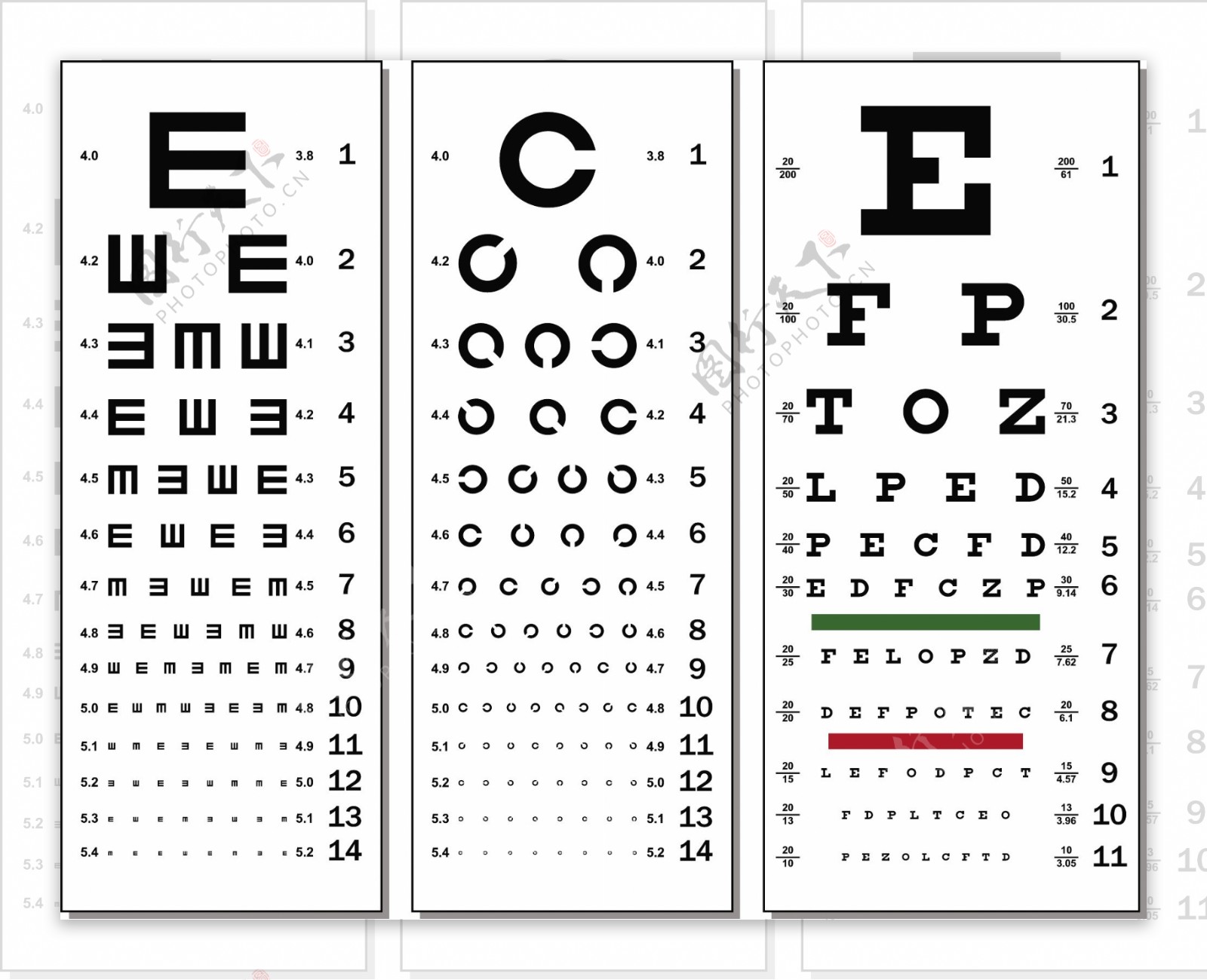 视力测试背景图片