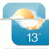 PhotoShop绘制苹果风格天气主题手机应用图标采集大赛