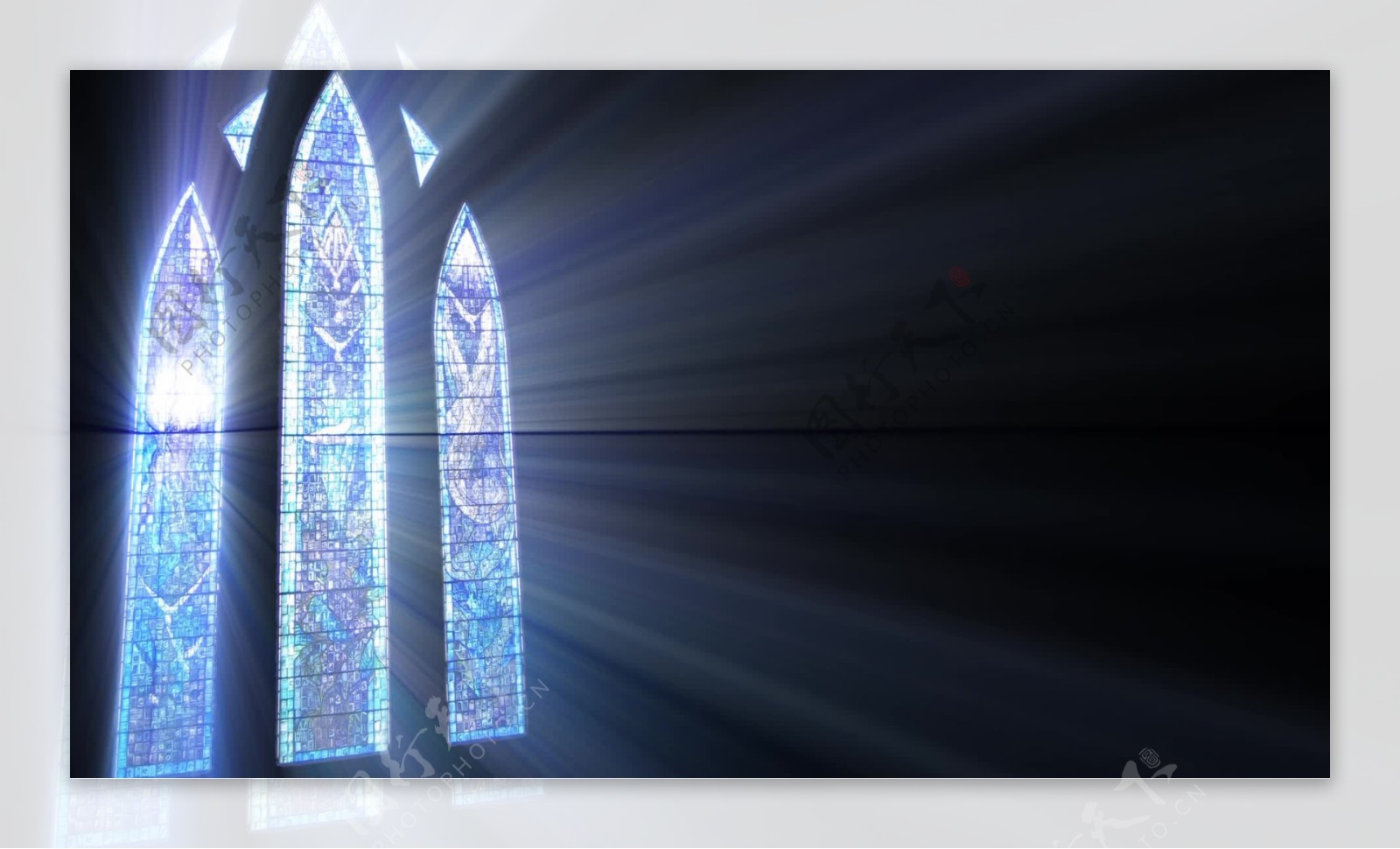 彩绘玻璃的阳光运动背景视频免费下载