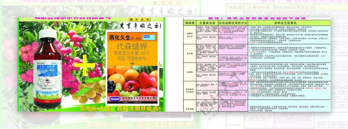 北京燕化农药宣传单张图片