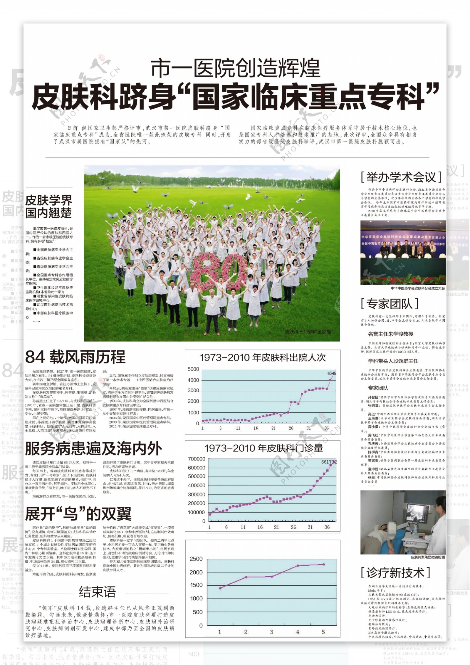 武汉市第一医院展板图片