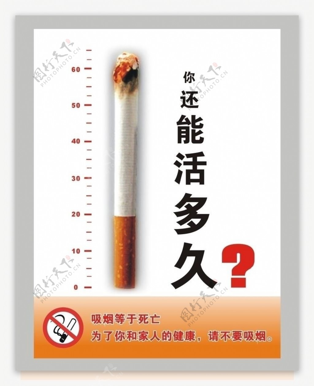 戒烟公益广告你还能活多久图片