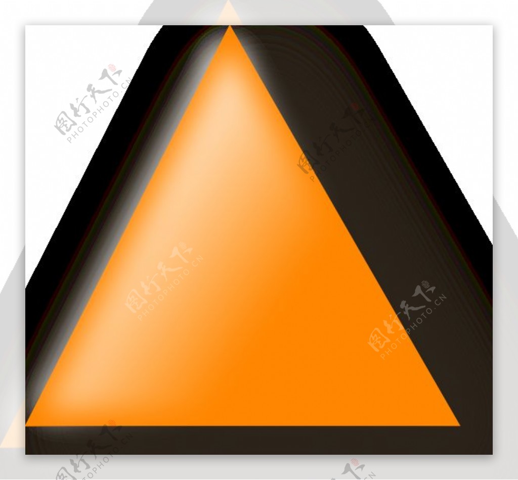 橘色的三角形的剪辑艺术