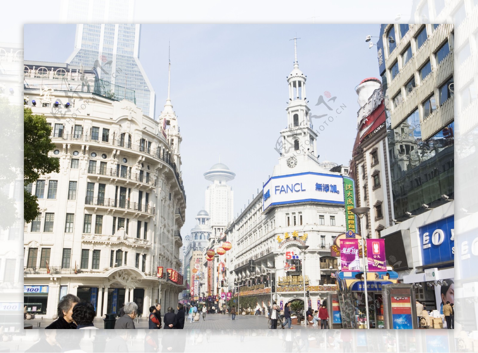 北京上海香港红旗美食旅游胜地东方明珠建筑物饰品茶壶夜景街道