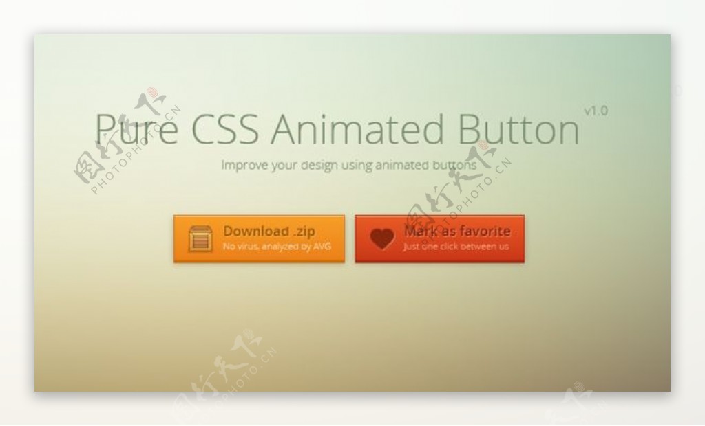 纯CSS动画按钮设置