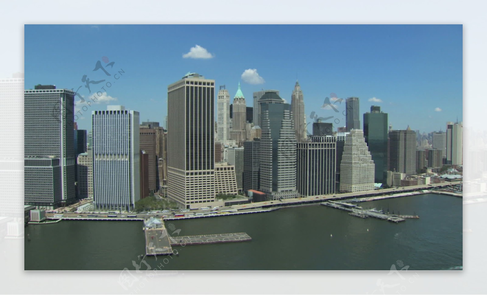 纽约市天际线天股票视频视频免费下载