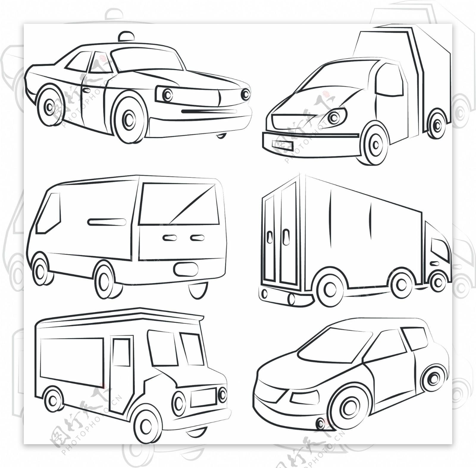素描汽车|插画|商业插画|只会画车的男孩 - 原创作品 - 站酷 (ZCOOL)