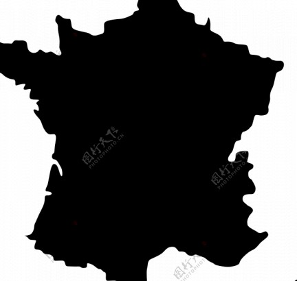 法国地图矢量图