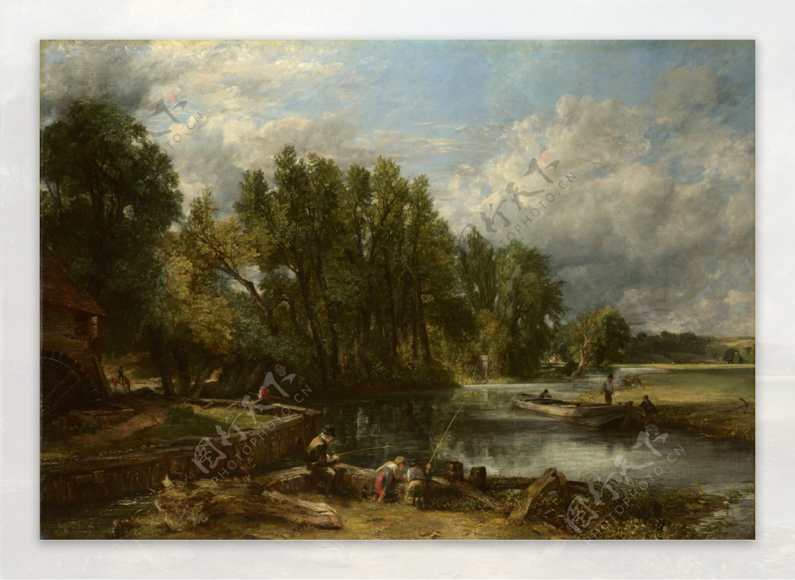 JohnConstableStratfordMill大师画家古典画古典建筑古典景物装饰画油画