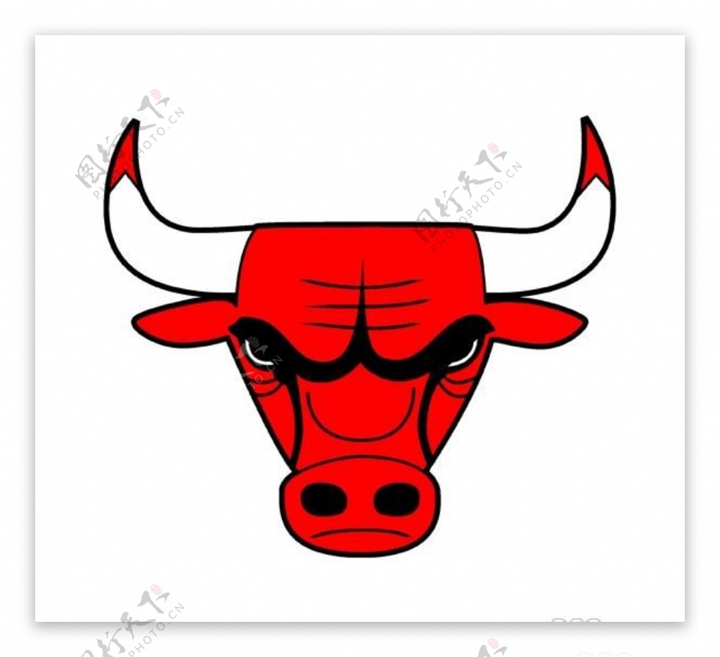 矢量芝加哥公牛标志ChicagoBulls