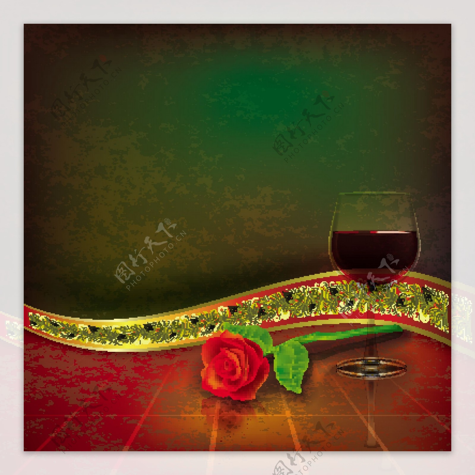 葡萄酒玫瑰图片