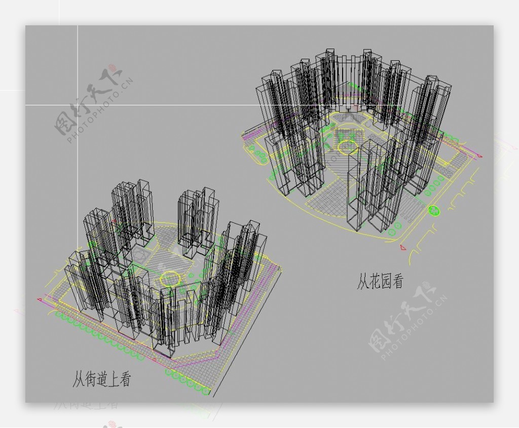 住宅楼3d立体图图片