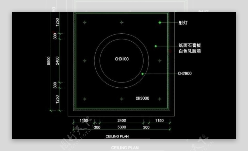 ktv包厢cad设计素材图片