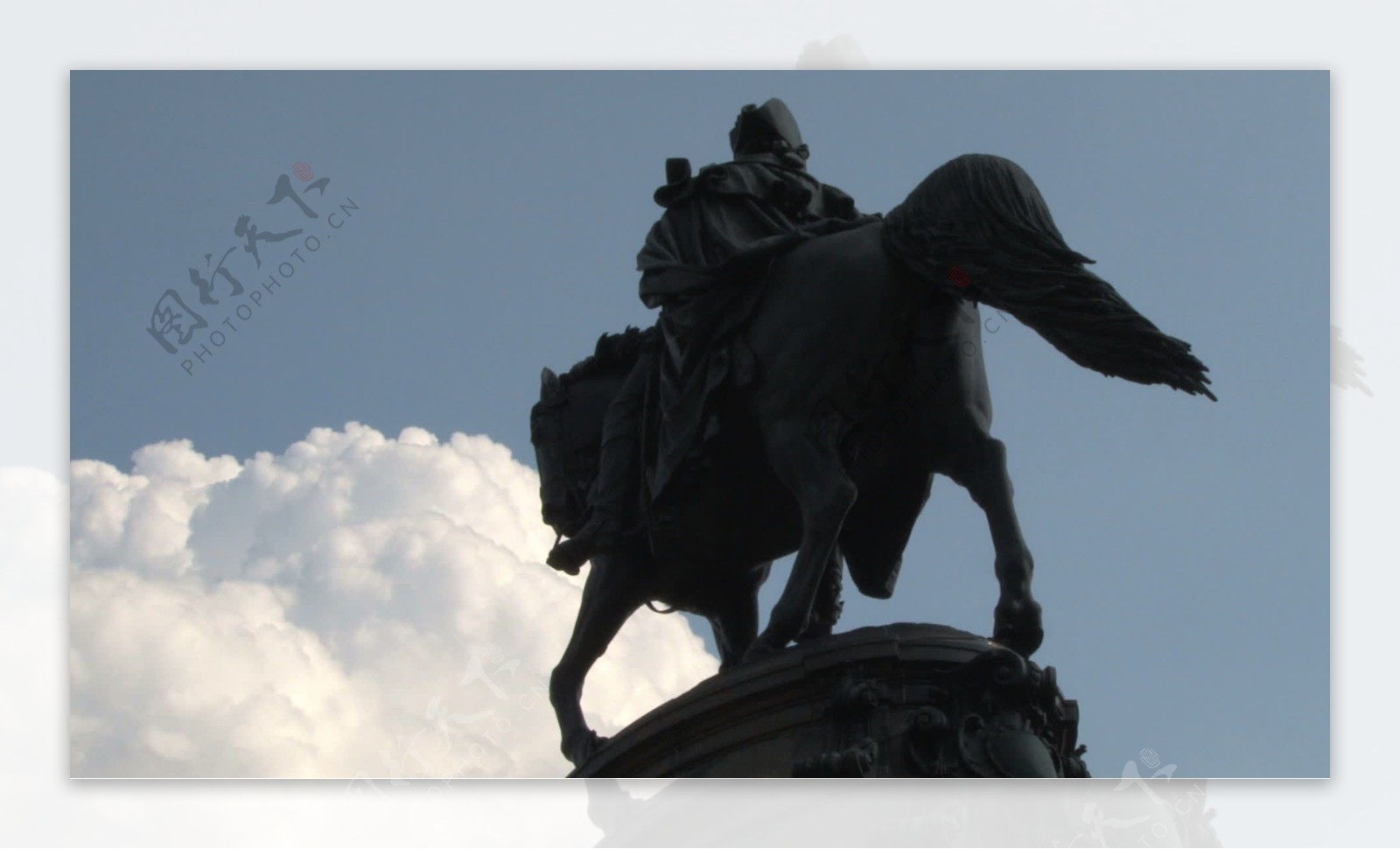 乔治华盛顿纪念碑雕像股票视频