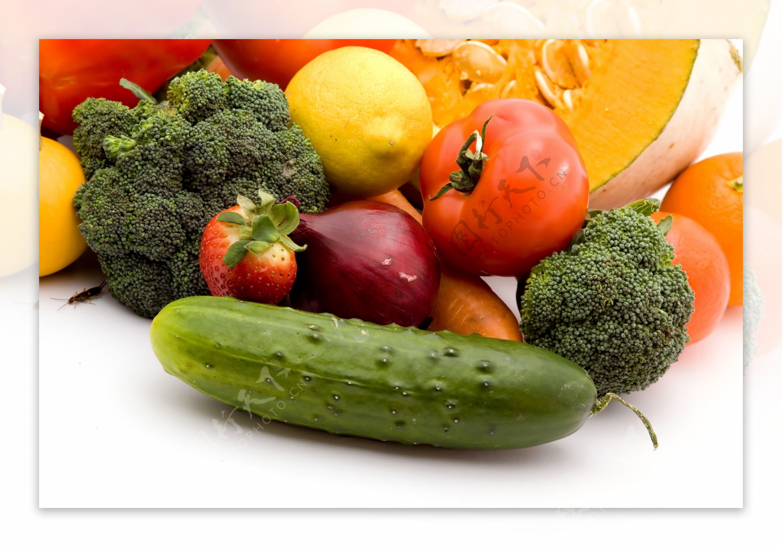 新鲜绿色蔬菜水果图片