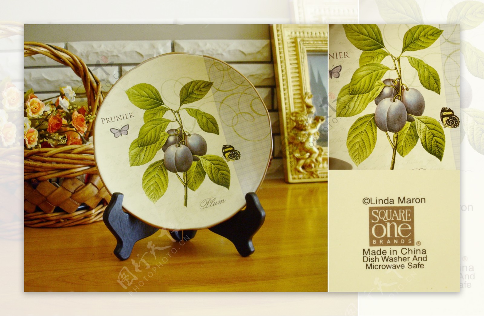 橄榄装饰盘图片