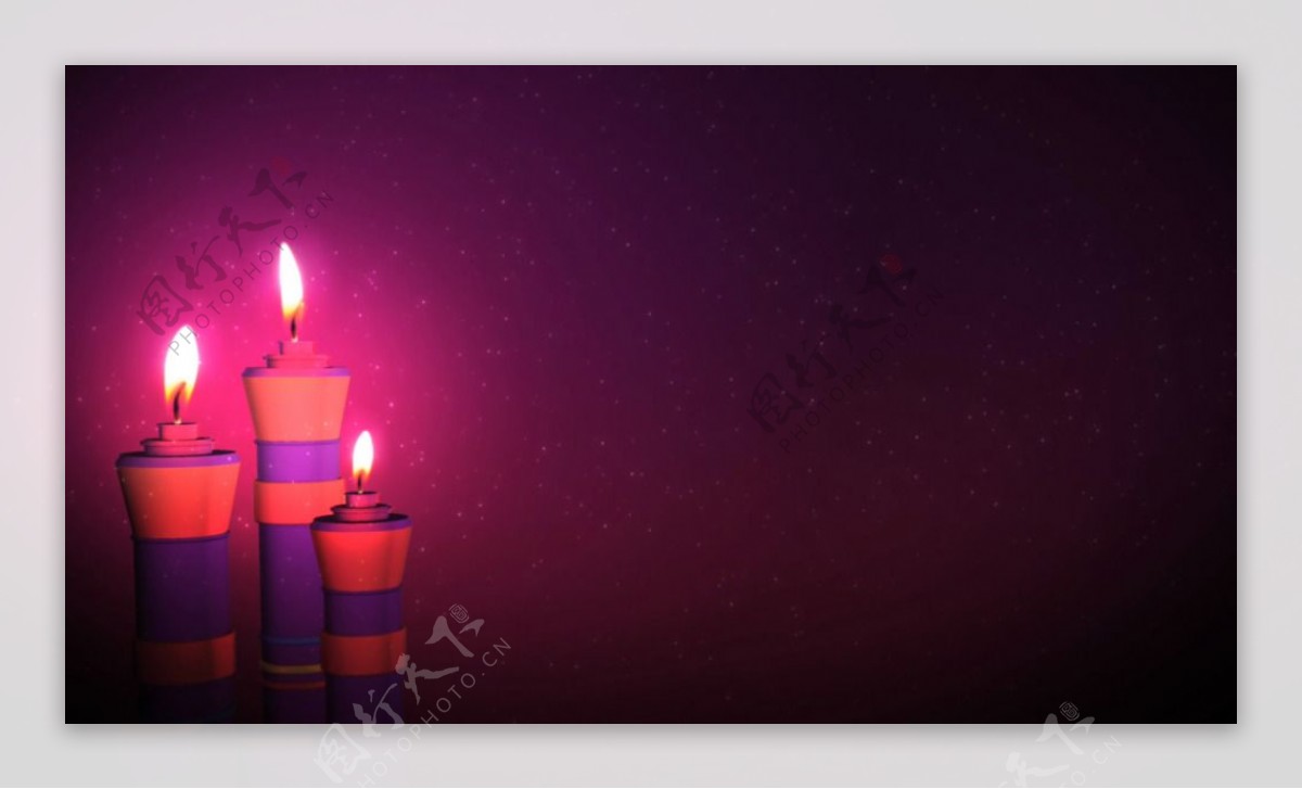 紫色魔法烛光视频素材视频素材