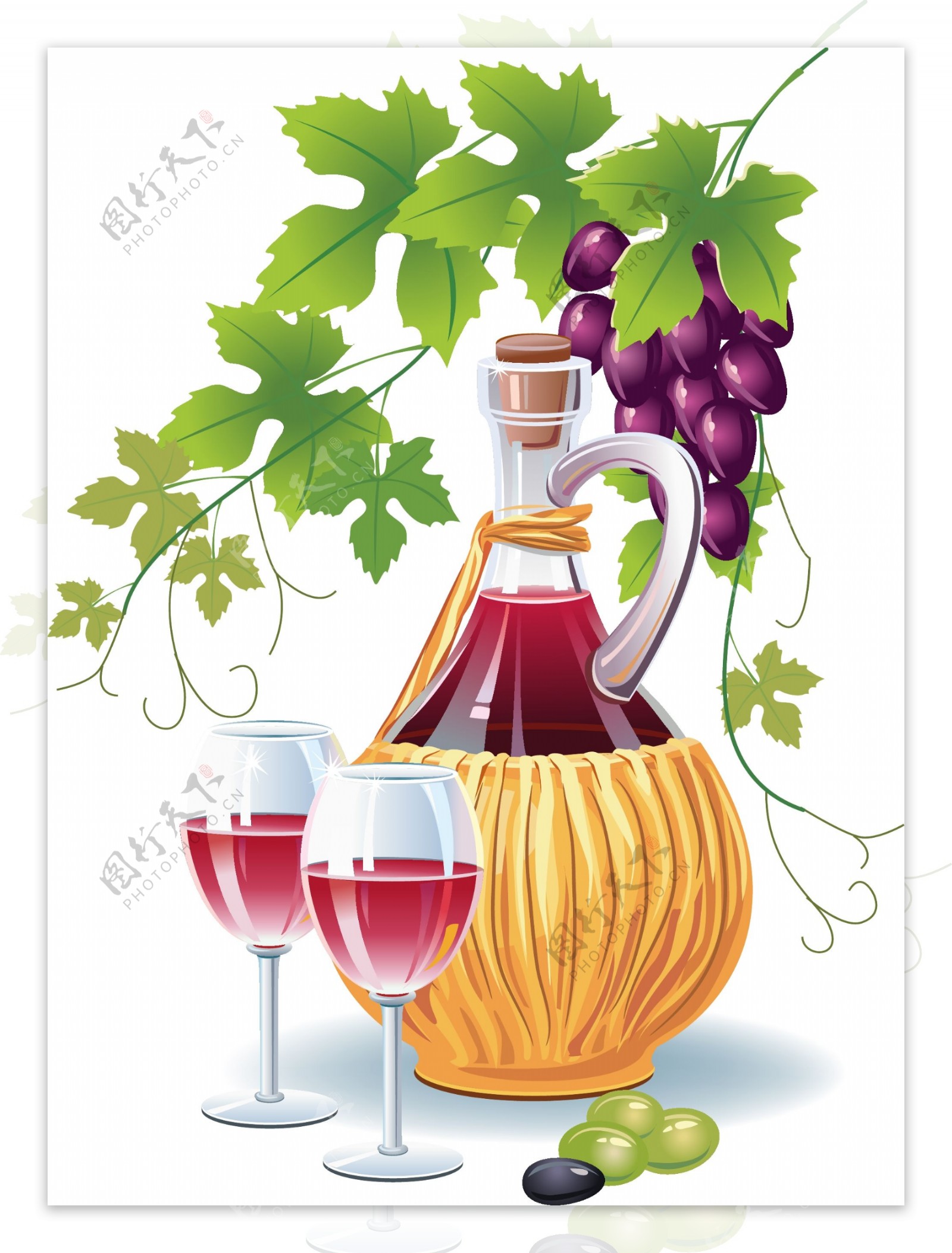 复古的葡萄酒和食品设计矢量图01