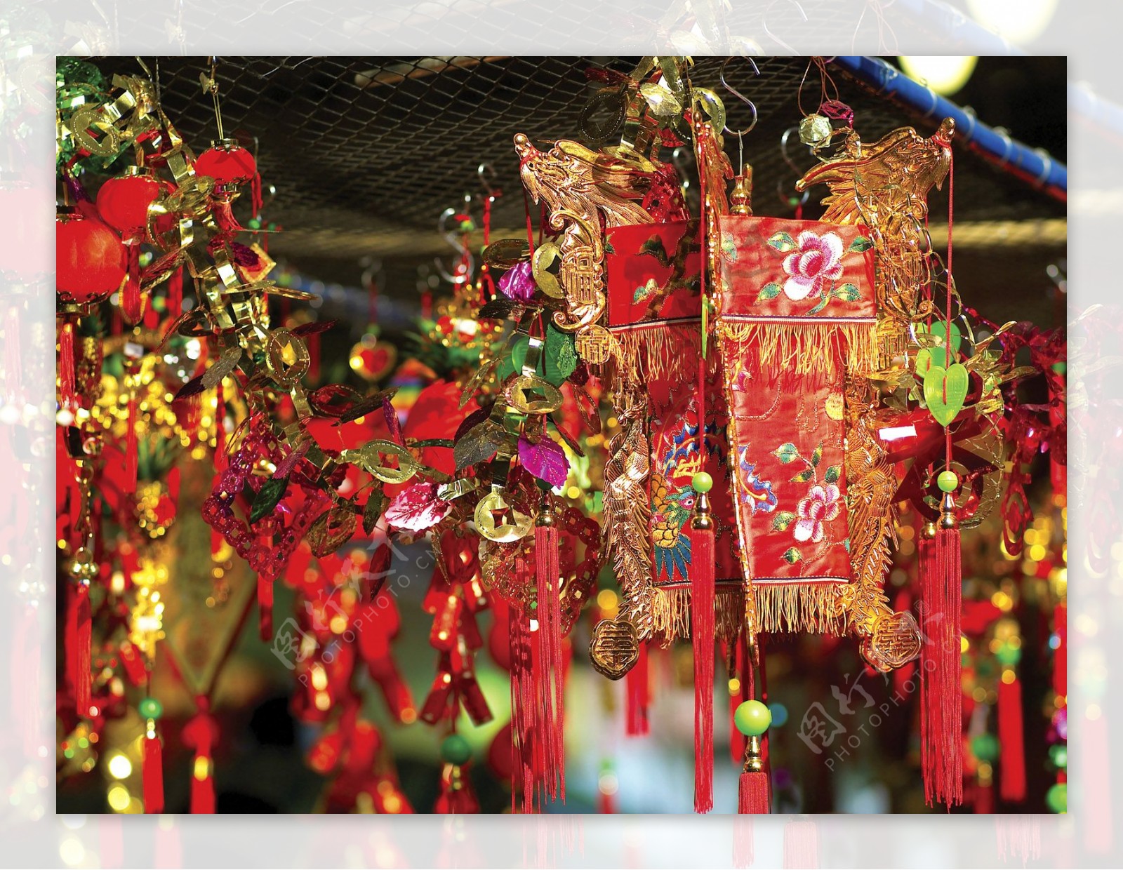 中国风传统图片红装饰品