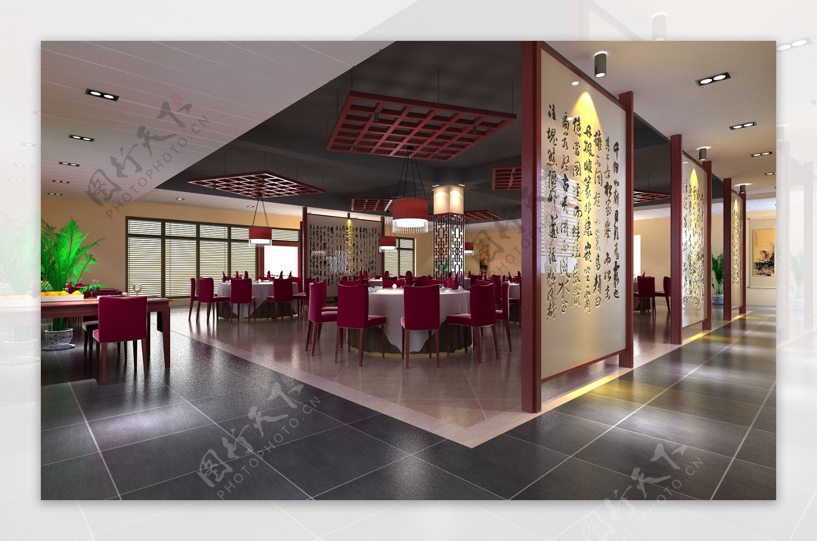 中式酒店餐厅图片