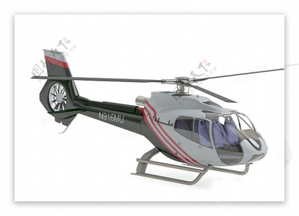 3D直升飞机模型素材