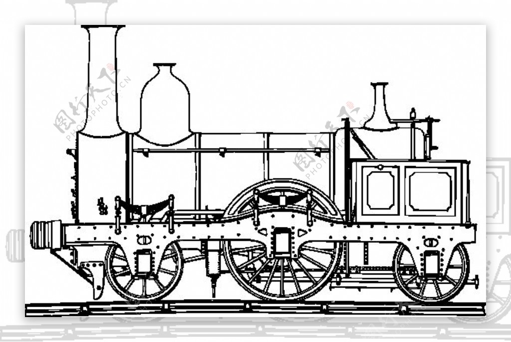 蒸汽火车引擎剪贴画