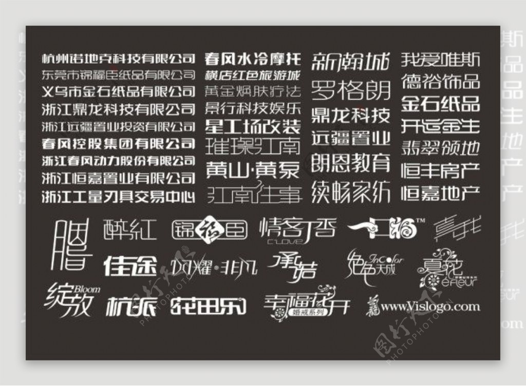 标志中文字体设计