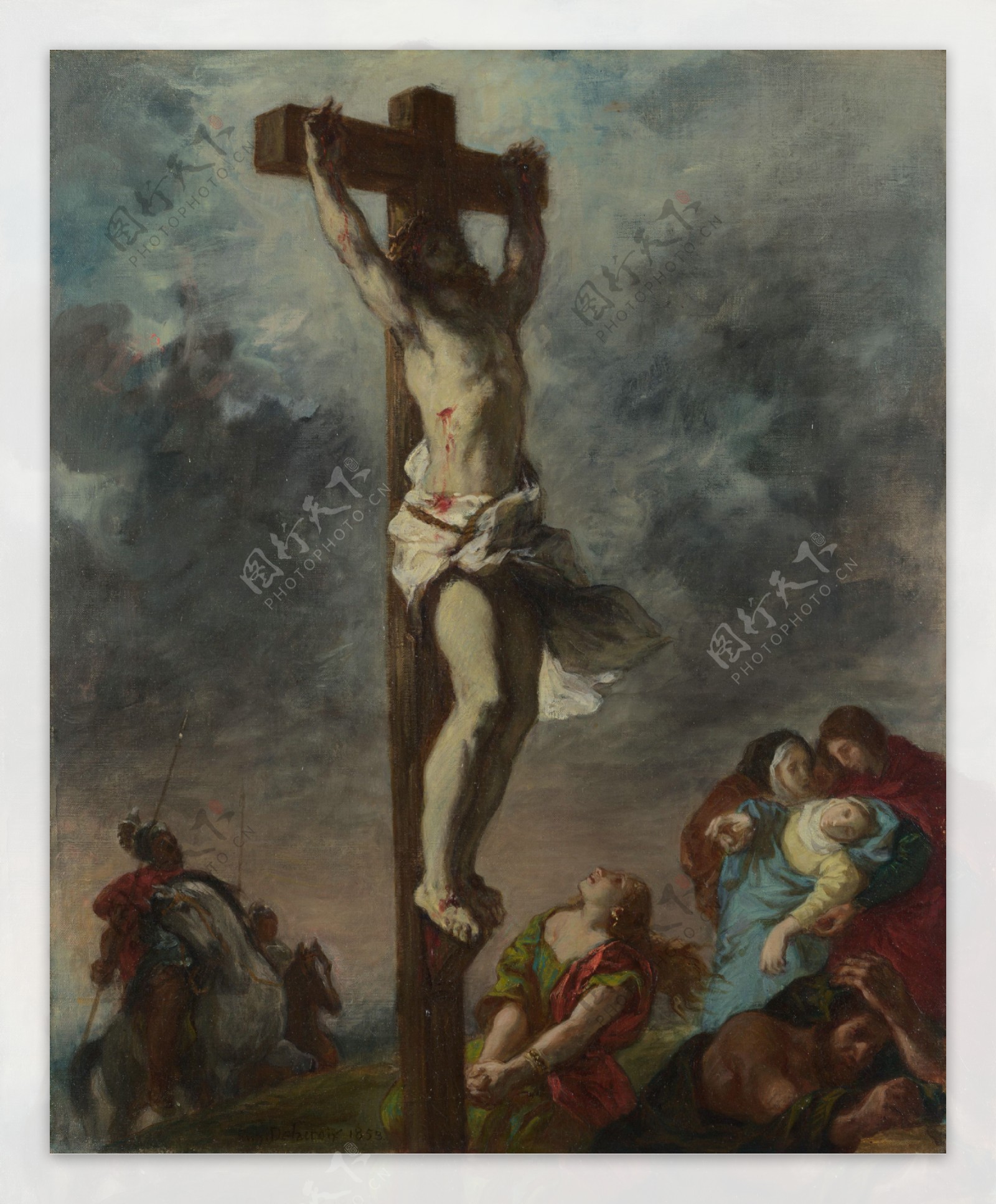 基督在十字架上图片