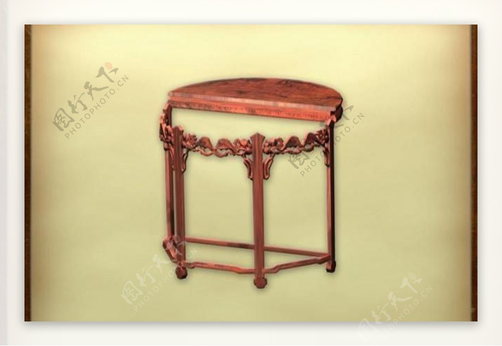 中国古典家具桌子0063D模型