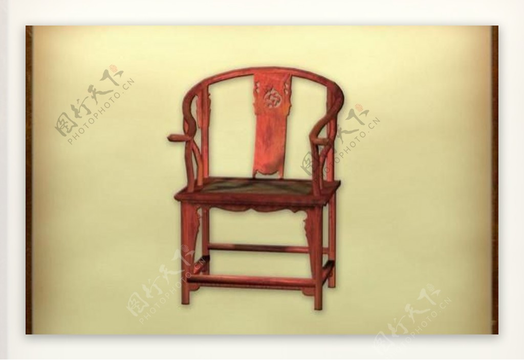 中国古典家具椅子0153D模型