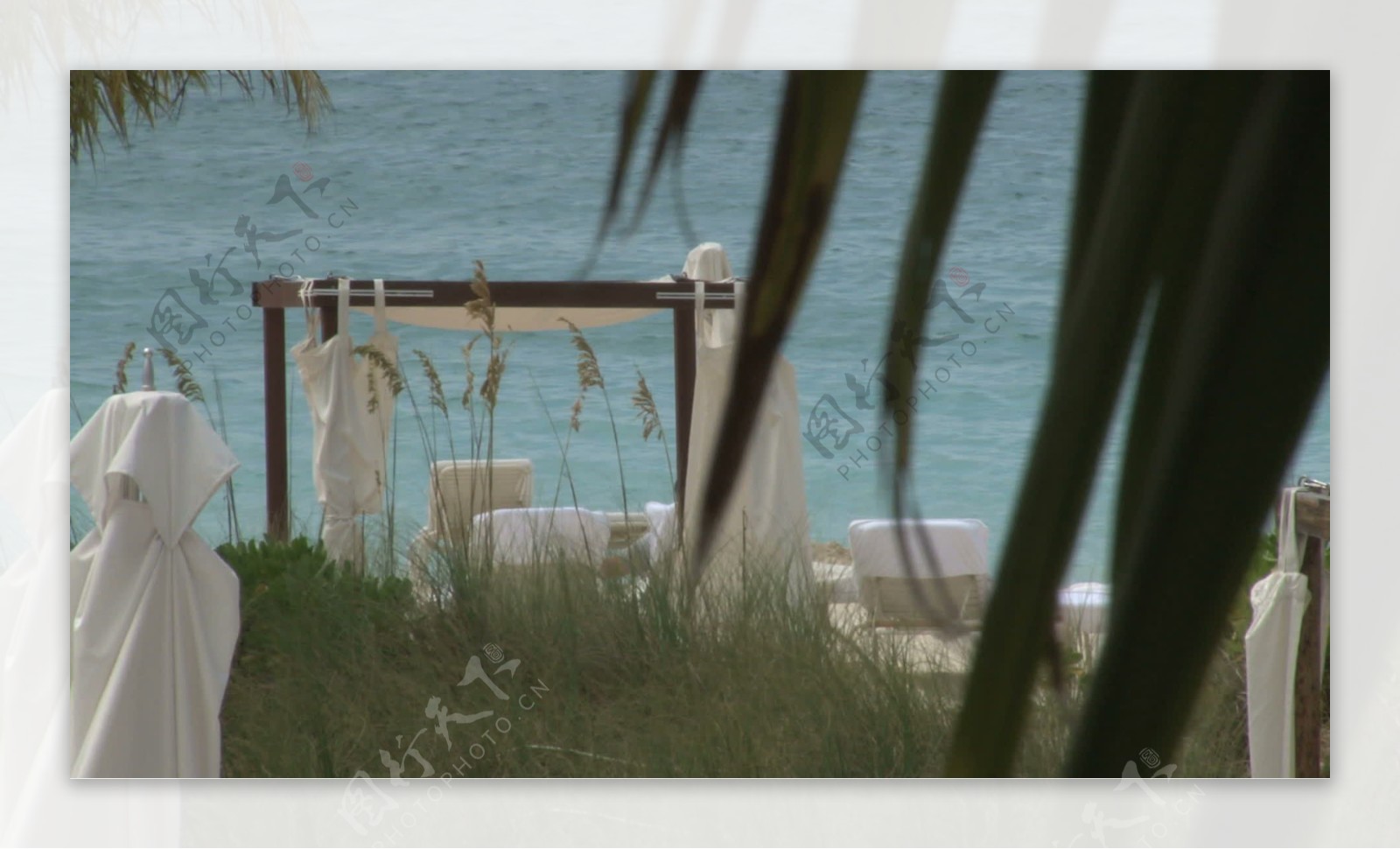 小屋在海滩度假酒店股票视频