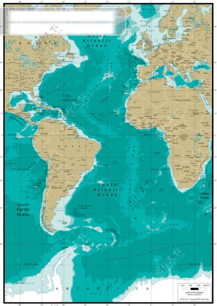 大西洋地图