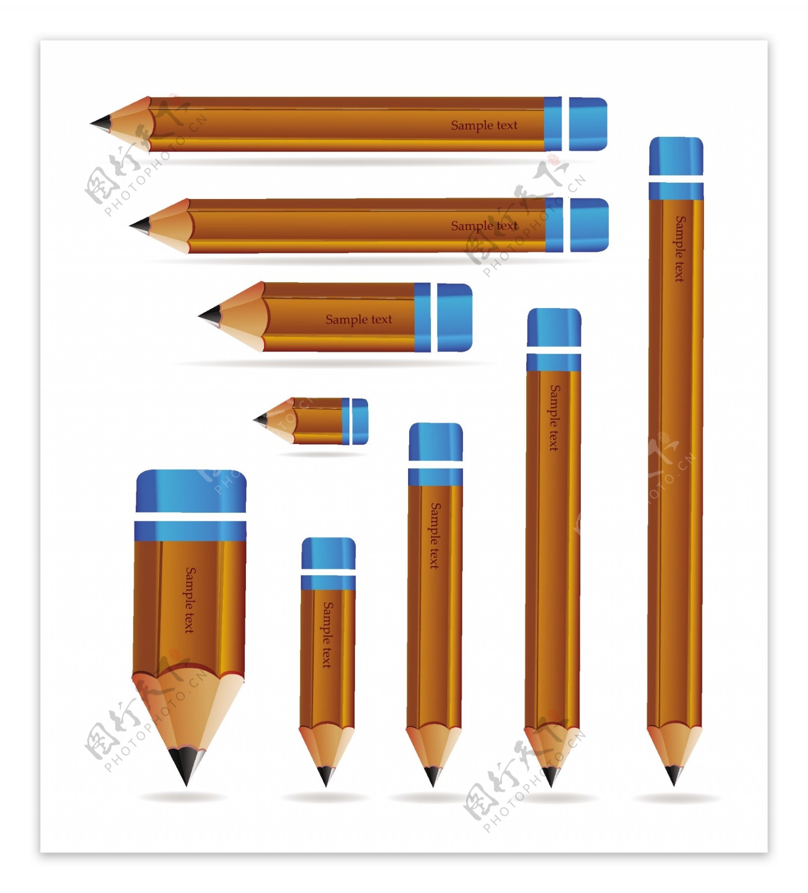 套木制铅笔