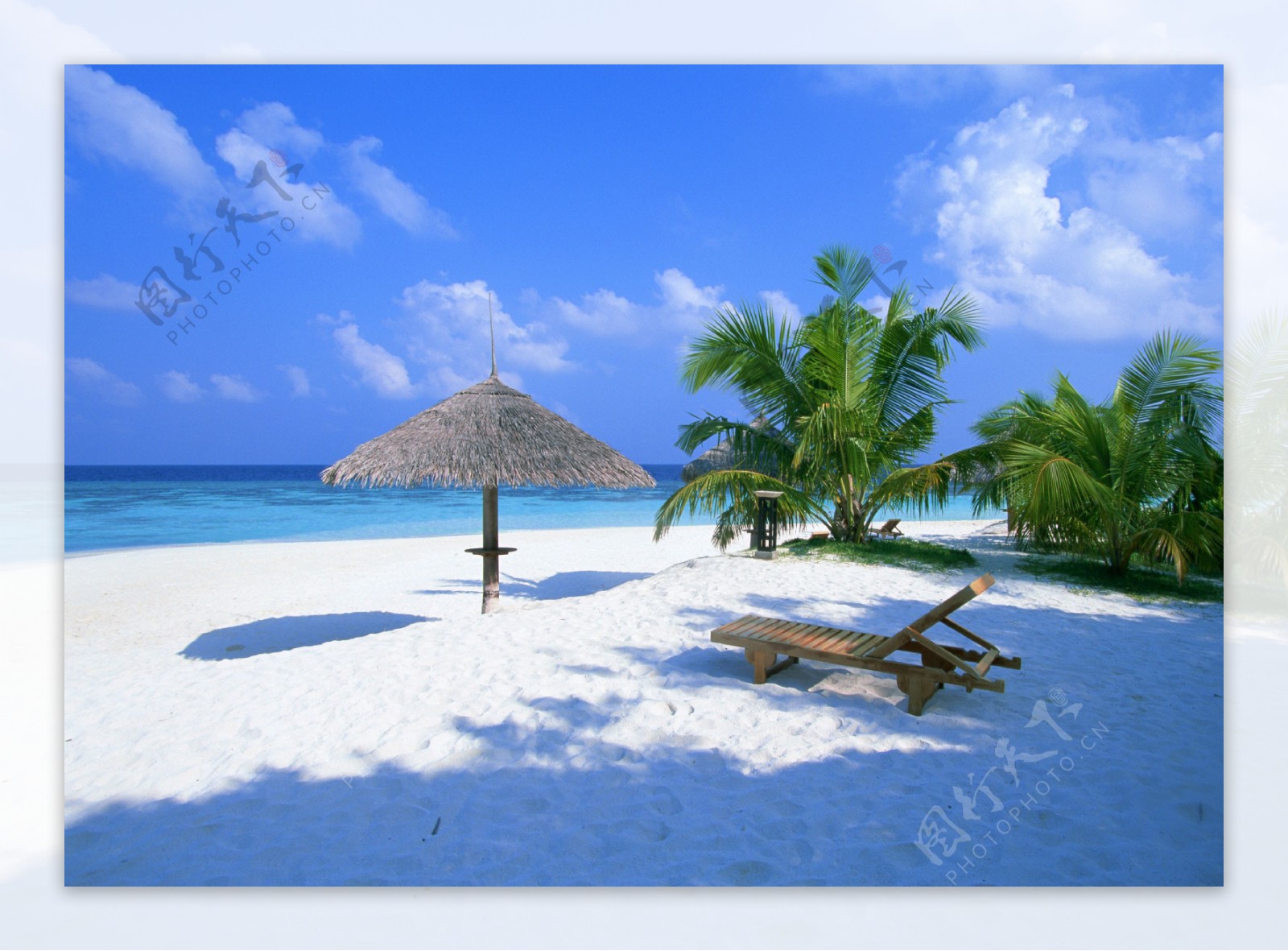 海滩风景马尔代夫图片