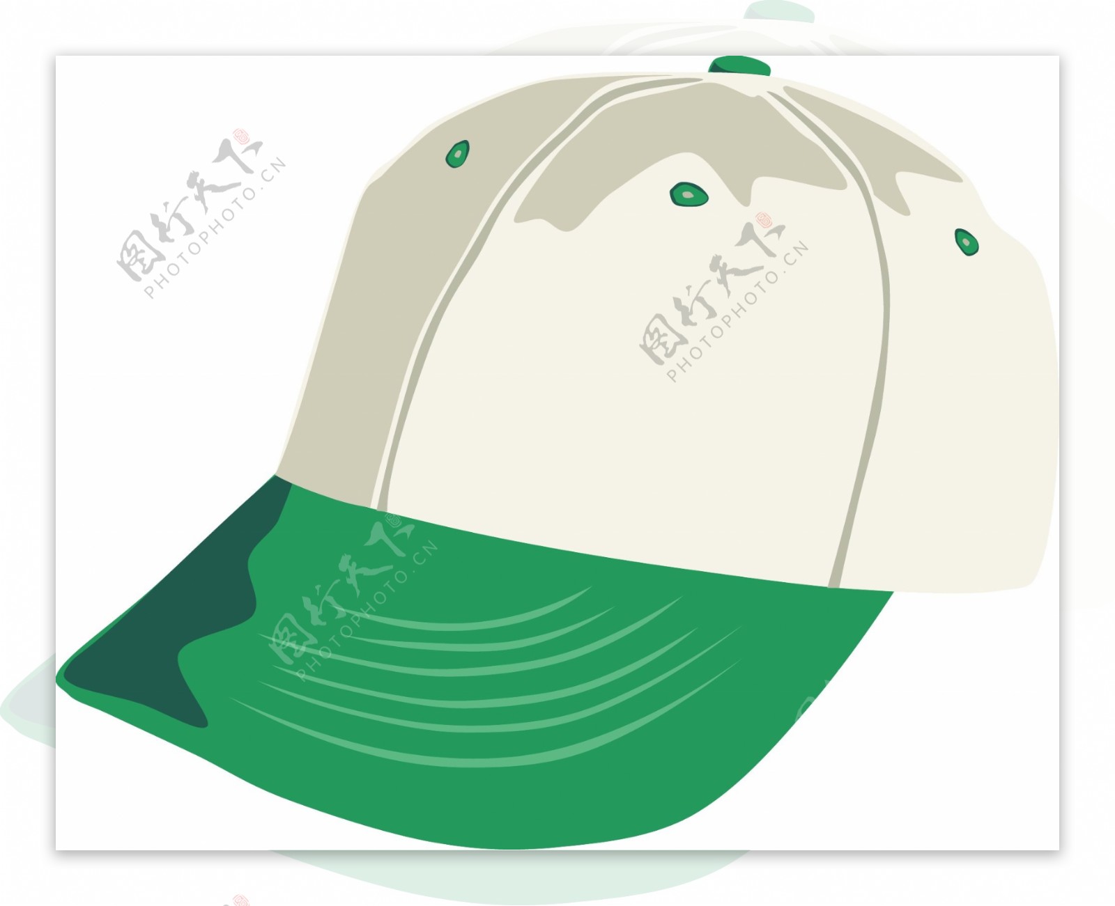 棒球帽矢量图