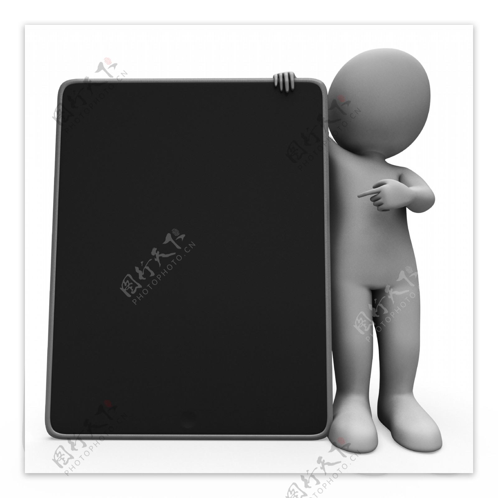 空白的平板电脑TouchPad多媒体展示