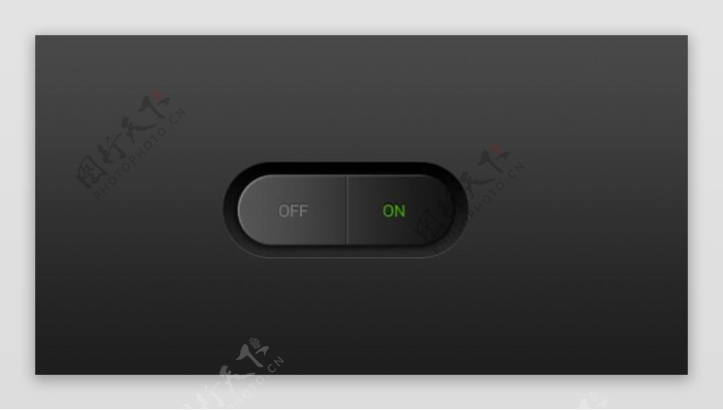 黑色UI按钮设计