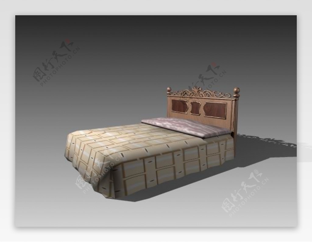 常见的床3d模型家具图片素材87