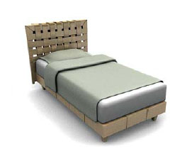 国外床3d模型家具图片素材82