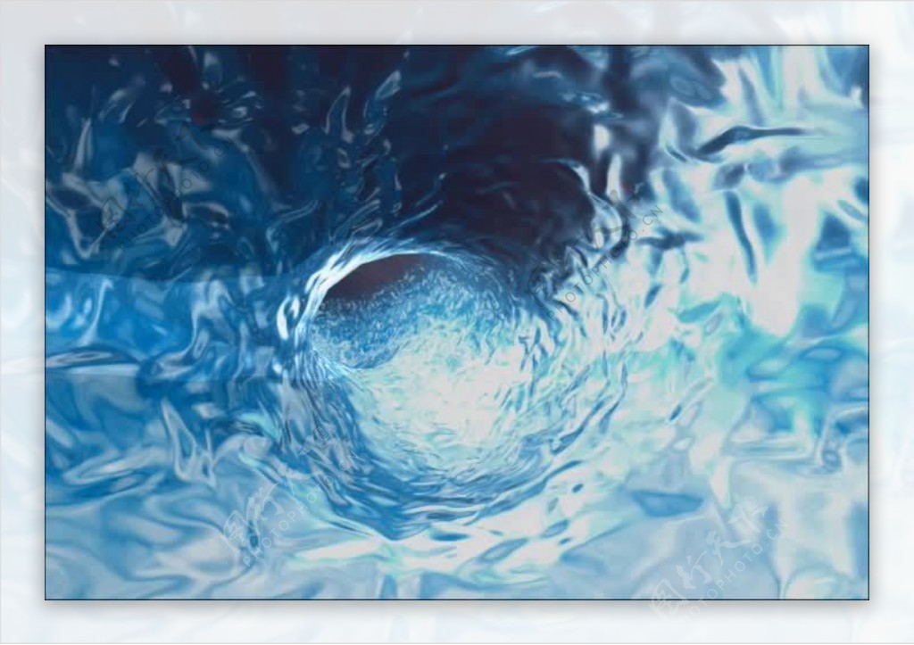 水的运动背景的蓝洞视频免费下载