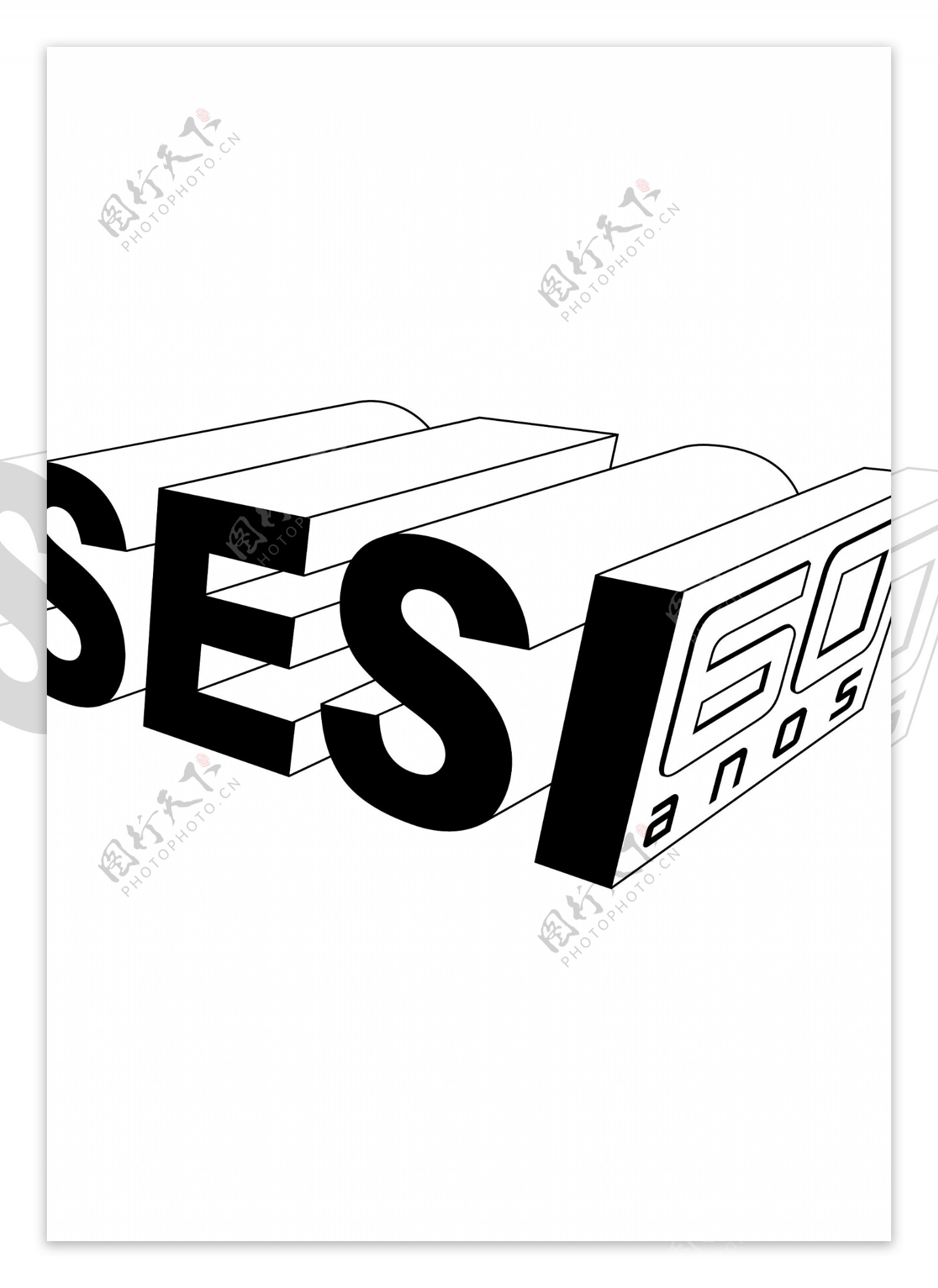 SESI60anoslogo设计欣赏SESI60anos服务公司标志下载标志设计欣赏