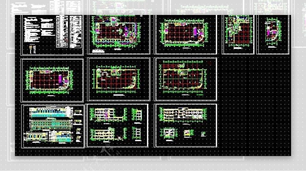 三层超市购物楼建筑设计规划图纸