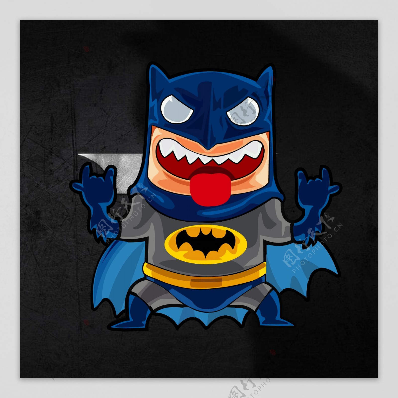 印花矢量图热门动画卡通卡通人物蝙蝠侠免费素材
